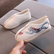 Beijing Cloth Low Sole Shoes White Tiger - 1