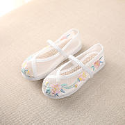 Beijing Cloth Low Sole Mesh Shoes White - 1