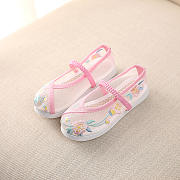 Beijing Cloth Low Sole Mesh Shoes Pink - 1