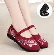 Chinese Style Embroidery Soft Sole Shoes For Women - 4