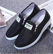 (Available in 2 colors) Men's fashion canvas loafers Sport simple design - 2