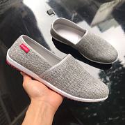 Men's canvas loafers, high quality breathable mesh woven slipon shoes, super hot, simple, unique, and unique MS G102 - 5