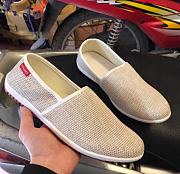 Men's canvas loafers, high quality breathable mesh woven slipon shoes, super hot, simple, unique, and unique MS G102 - 3