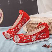 Red Traditional Oriental Wedding Shoes - 1