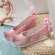 Pink Oriental Traditional Wedding Shoes - 1