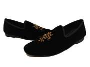 Men Luxury Hand Embroidery Zardozi Velvet shoes - 6