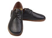 Men Oxford Barefoot Black Leather Handmade  - 5