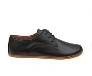 Men Oxford Barefoot Black Leather Handmade  - 4